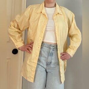 Soft yellow button down shirt